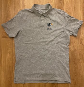 Polo gris homme L