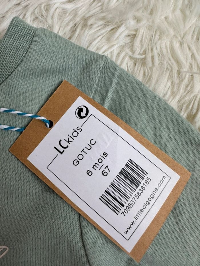 T-shirt manches longues Little Cigogne taille 6 mois - photo numéro 3