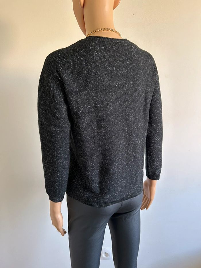 Pull court noir pailleté Cassia taille 38 jamais porté (taille petit) - photo numéro 8
