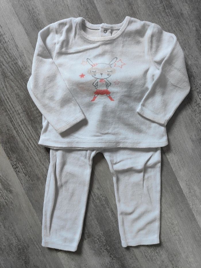 Pyjama velours doux 🐰 18m - photo numéro 5