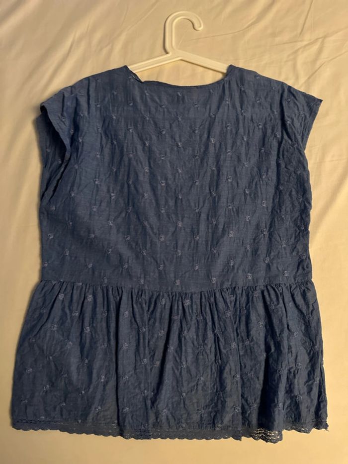 Blouse cache cœur Cortefiel manches très courtes - photo numéro 4