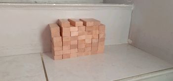 Lot de 54 bûchettes en bois lya2