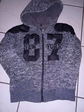 Veste gilet épais doublé  New York  10 ans
