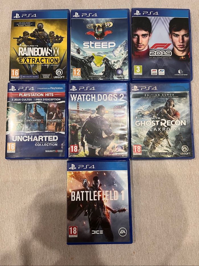 Jeux ps4 lot