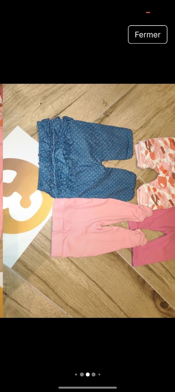 Lot ensemble 4 pantalons leggings dont un réversible doublé chaud - photo numéro 4