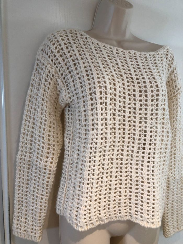 Esprit pull blanc cassé taille M - photo numéro 19