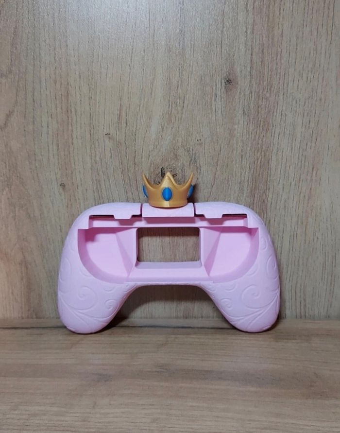 Manette Nintendo mario bros joycon grip switch 2 peach rose neuf - photo numéro 2