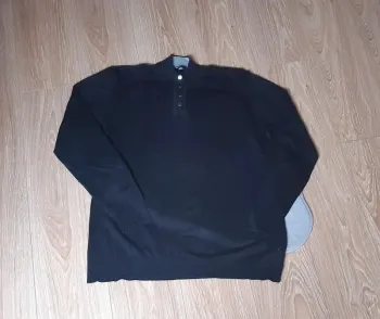 Pull noir boutons pressions kiabi taille XL