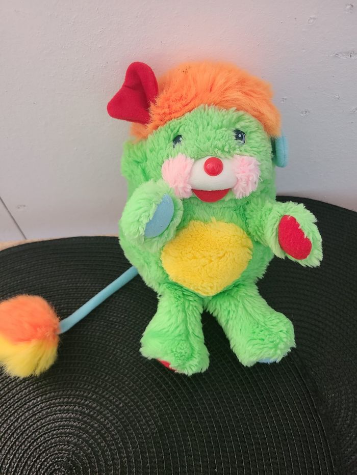 VINTAGE - Peluche Popples vert MATTEL 1986