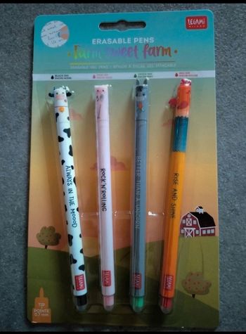 Stylos effaçables NEUF Legami édition limitée la ferme 