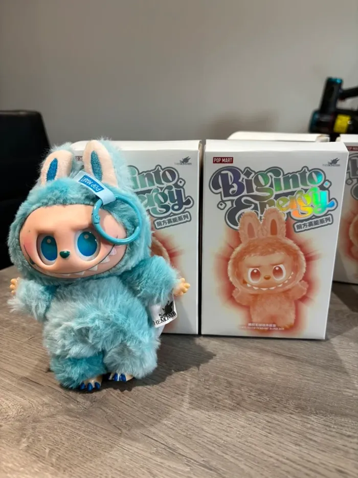 Labubu big into energy bleu