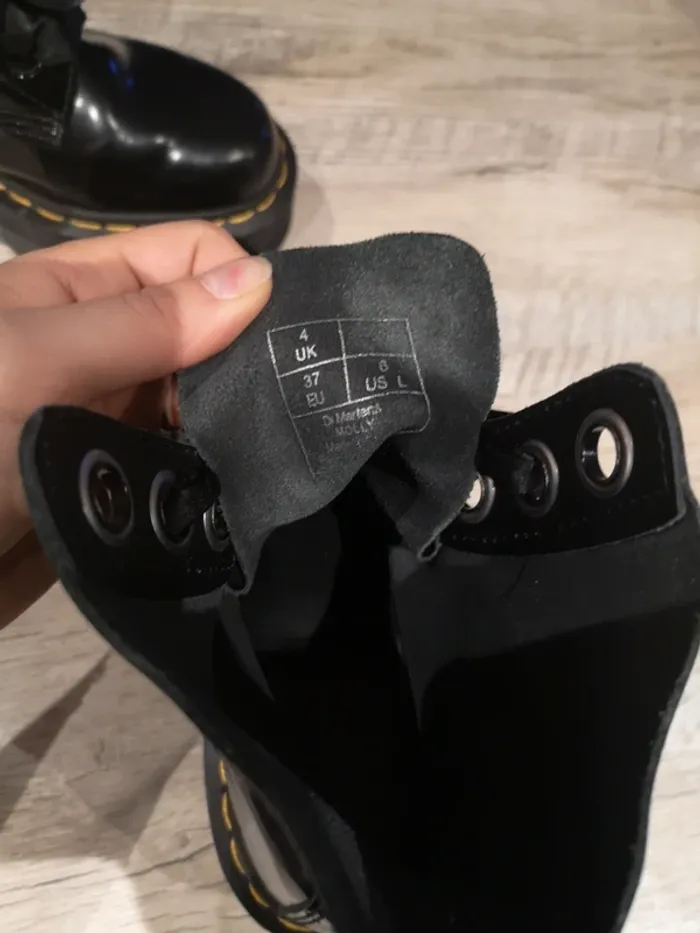 Dr martens molly noir plate-forme femme pointure 37 - photo numéro 6