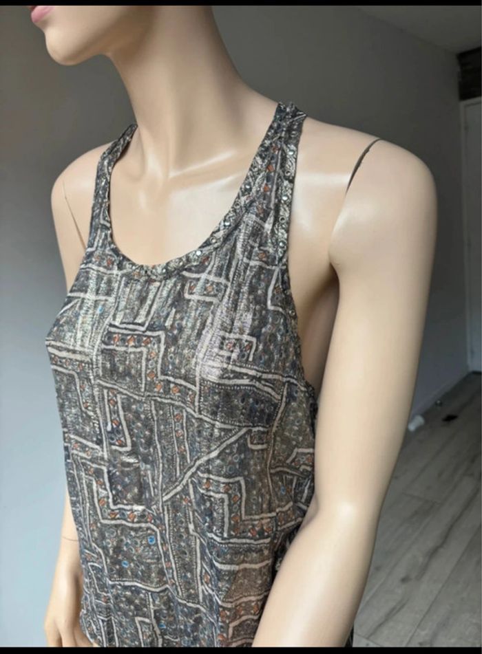 Top Isabel marant For H&M Débardeur métallique Métallisé - photo numéro 9