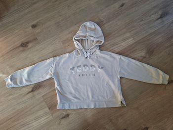 Sweat-shirt à capuche beige Teddy Smith 14 ans