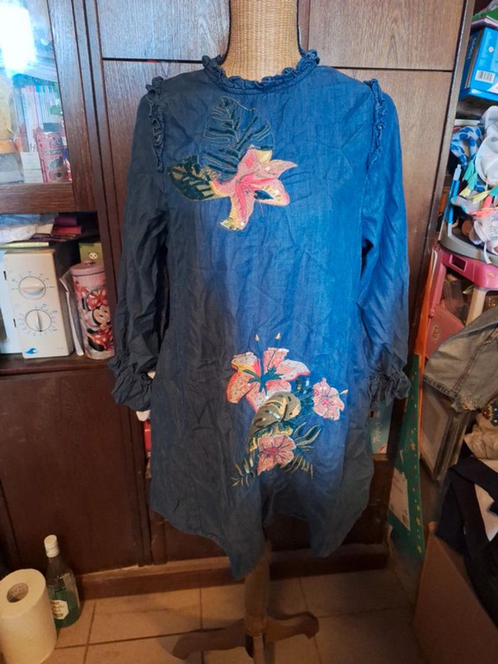 Blouse longue  tunique S