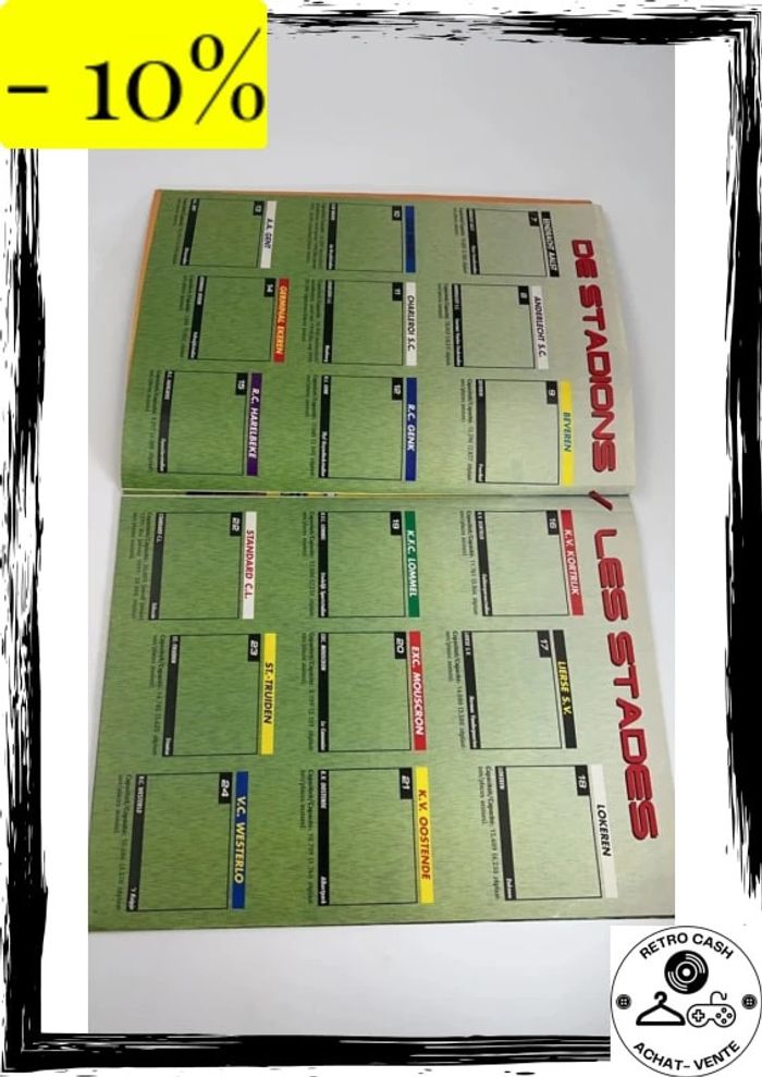 CA364 album Panini foot Football 99 1999 1 afdeling Belgique vide empty - photo numéro 3