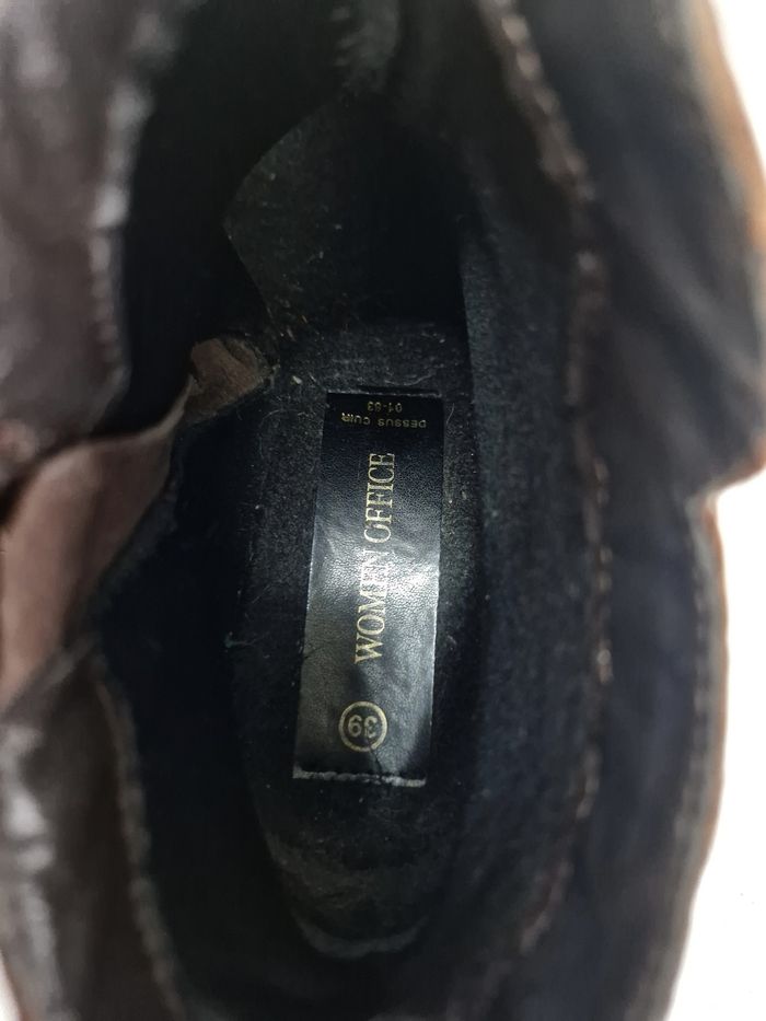 Bottines  cuir marron  , femme , Women Office  , taille 39 - photo numéro 4