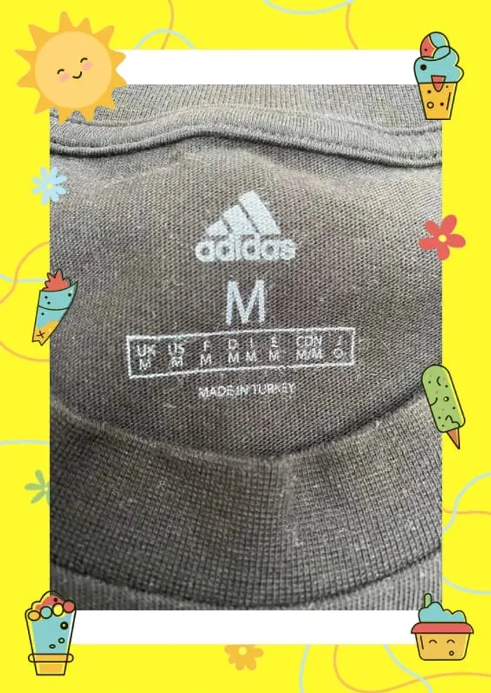 T shirt adidas noir blanc - photo numéro 5