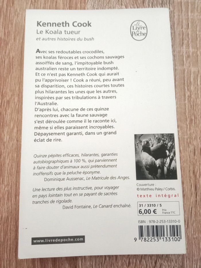 Kenneth Cook 🪅 Le koala tueur - photo numéro 2