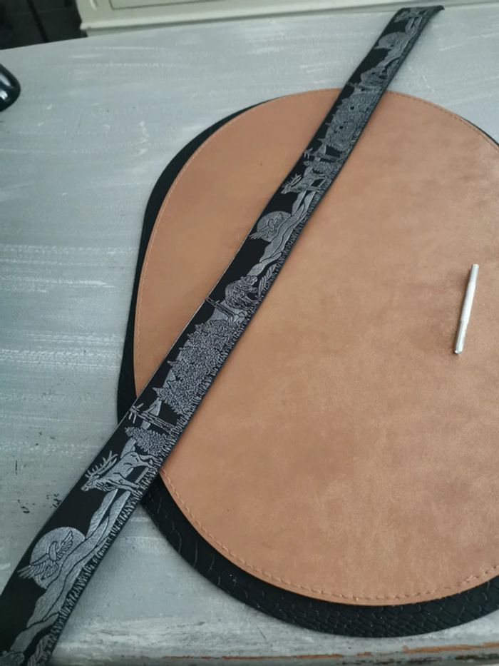 Ceinture de cowboy country cheval et poney doré - photo numéro 5