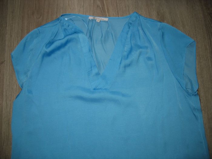 CHEMISIER MC TURQUOISE "U COLLECTION" - TAILLE 44 - n°02 - photo numéro 2