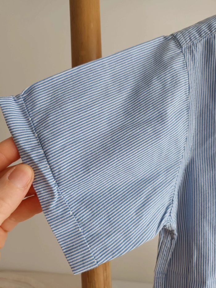 Chemise manches courtes rayée CFK 6 ans - photo numéro 4