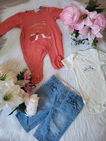 Pyjama 3mois +pantalon jeans