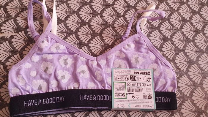 2 brassières fille en coton taille 8-10 ans - photo numéro 5