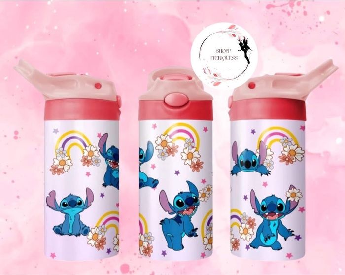 Stitch arc-en-ciel - Gourde Thermos Kids