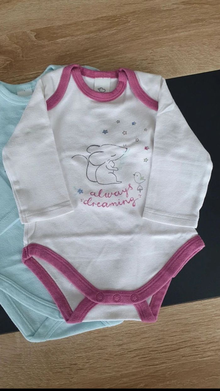 Lot de 6 bodies manches longues 68 cm - photo numéro 8