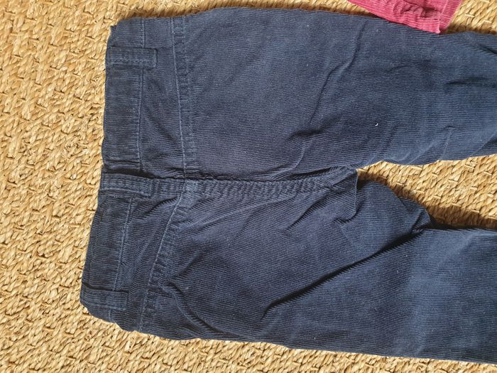 Lot 2 pantalons en velours côtelé fille - photo numéro 3