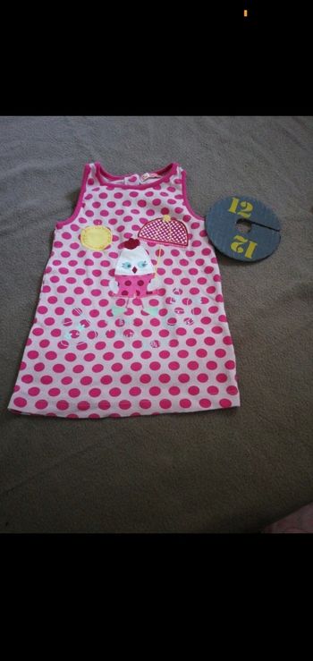 Robe sans manches du pareil au même fille 12 mois