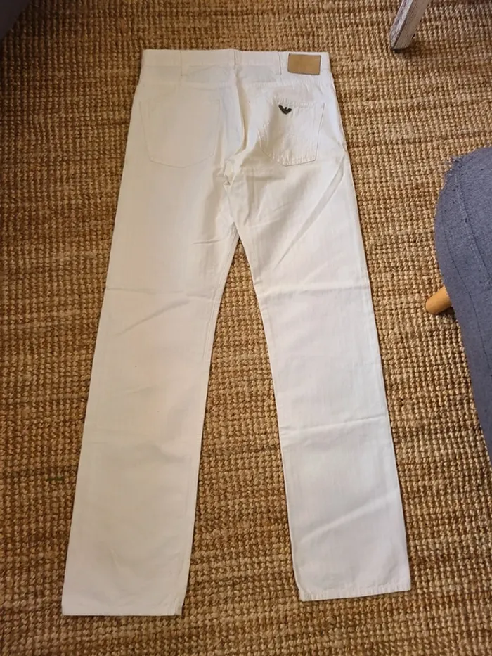 Jeans blanc homme Armani - photo numéro 6