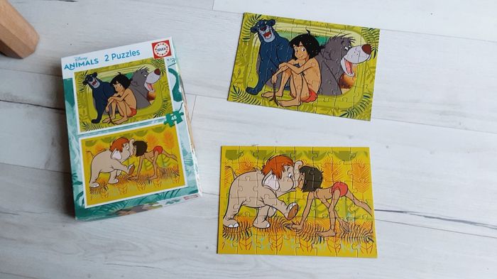 Puzzle Educa Disney animals 2 puzzles de 48 pièces Le livre de la jungle
