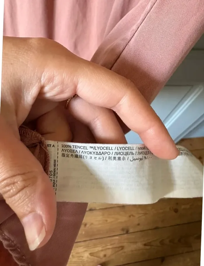Robe rose pale à boutons Mango XS - photo numéro 4
