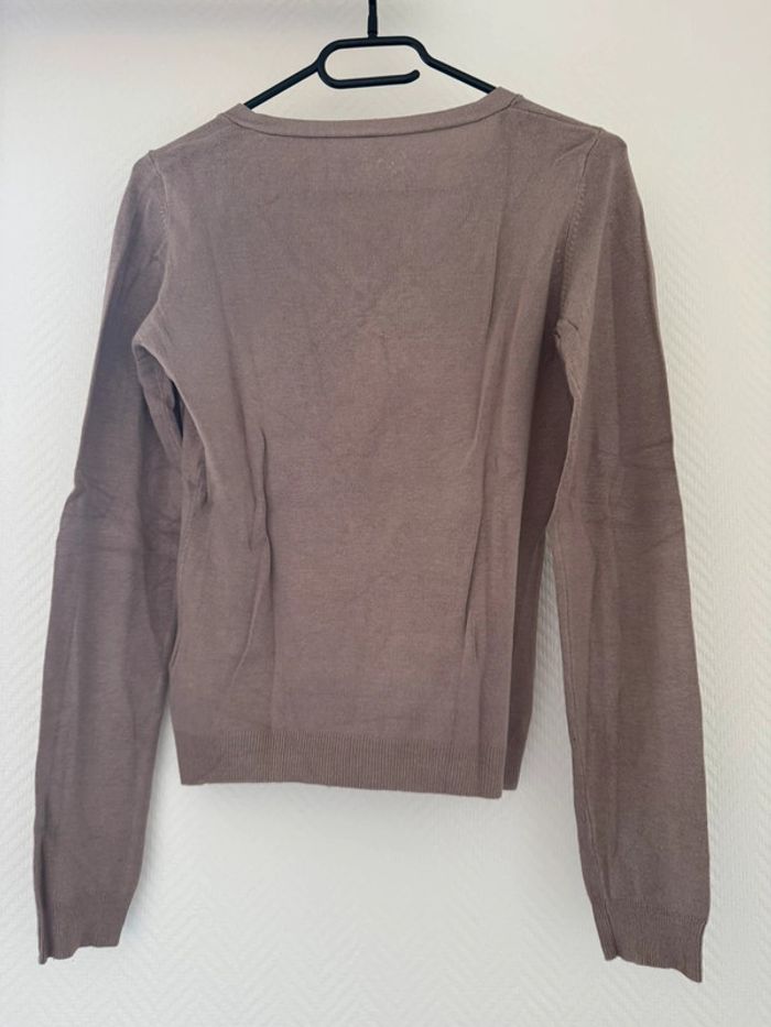 Pull fin beige taille M bon état Naf Naf - photo numéro 2