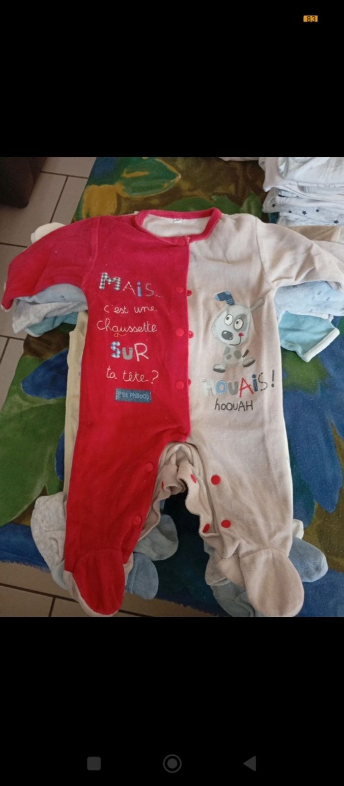 Lot de 13 pyjamas garçon 3 mois 6€ - photo numéro 2