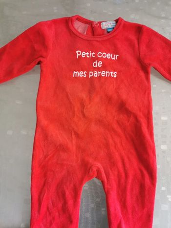 Pyjama bébé rouge