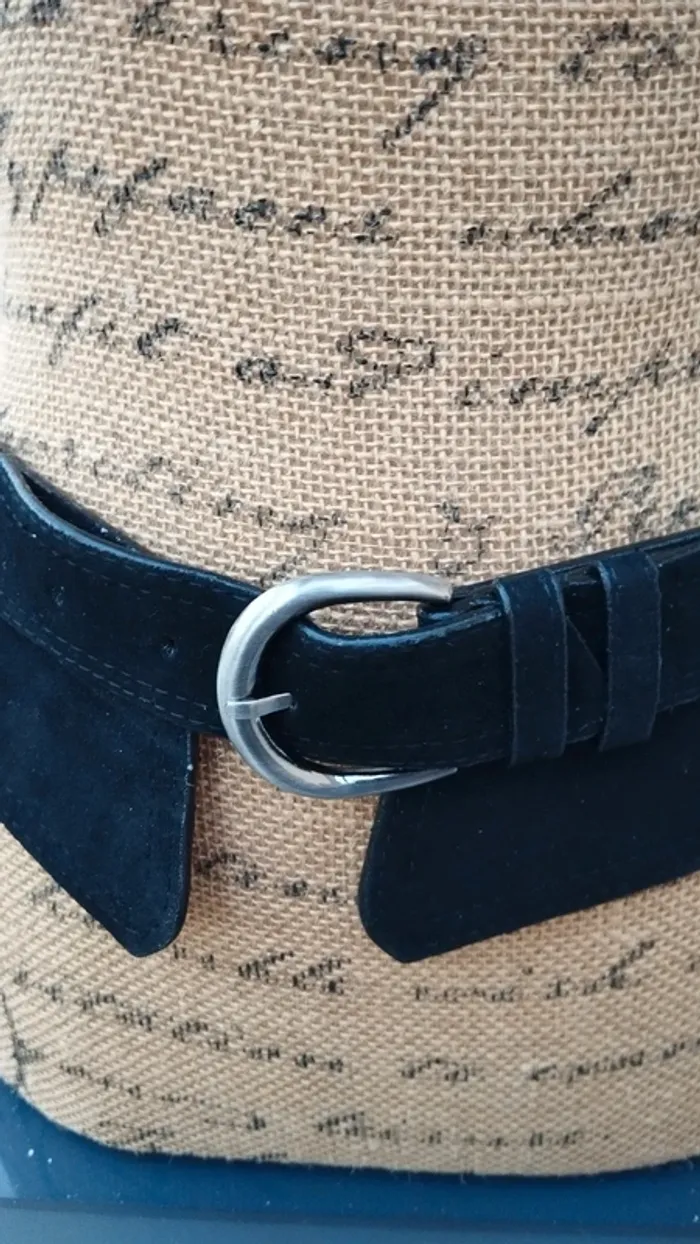 Ceinture élastique noire 75 cm femme avec poches - photo numéro 5