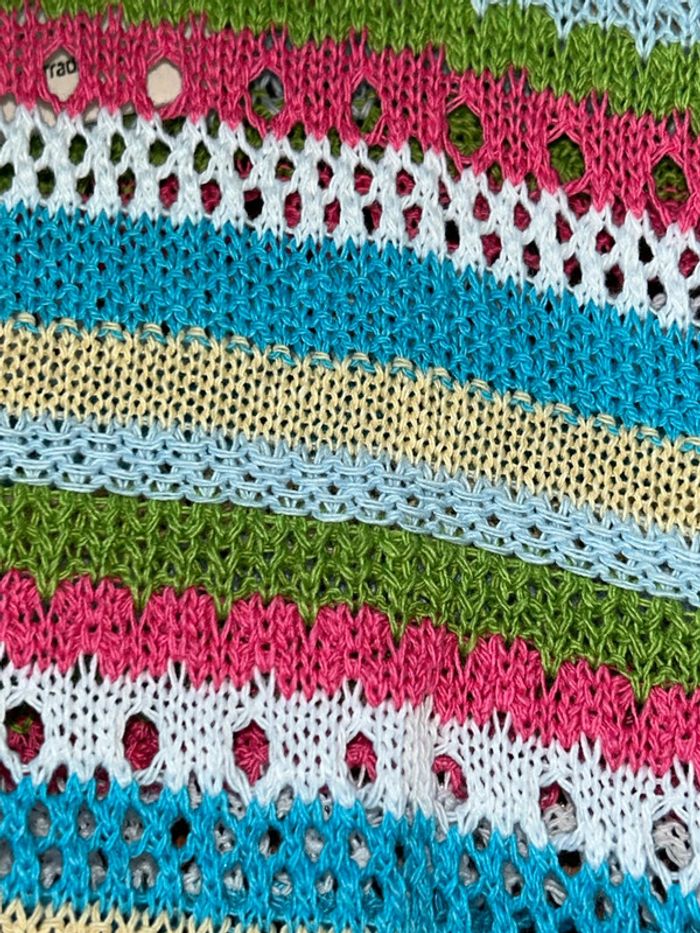Blouse maille multicolore Terra di Siena - photo numéro 3