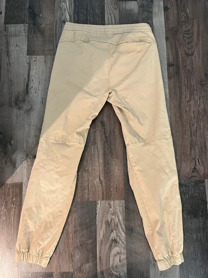 Jogpant beige style chino - taille élastique Pull and bear - photo numéro 2