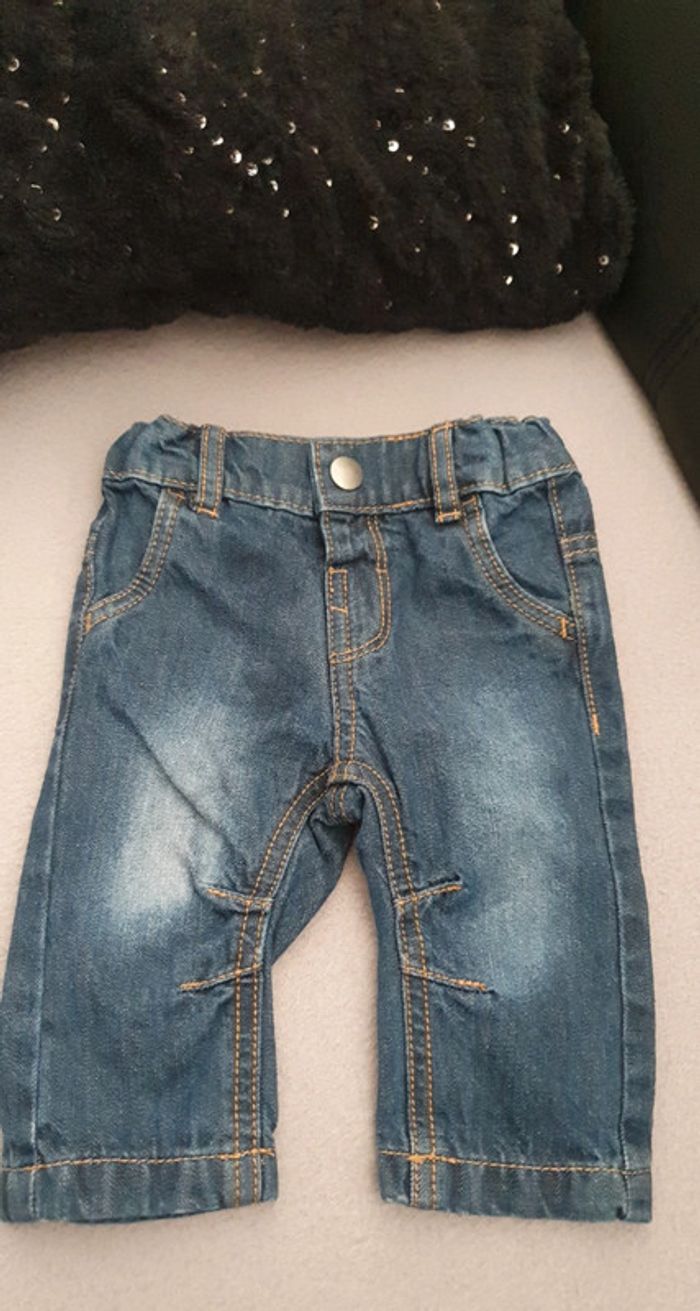 Jean 3 mois délavé kiabi