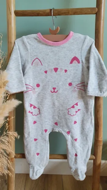 Pyjama/Grenouillère "chat"