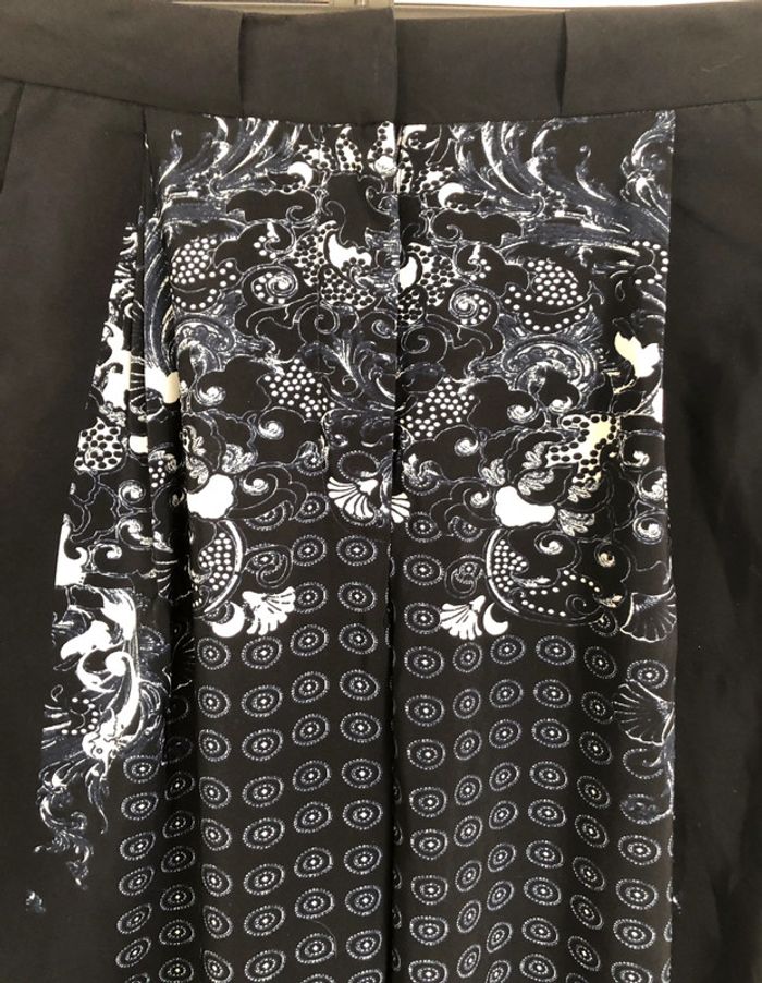 Pantalon bleu marine fluide style paréo motifs H&M taille 34 36 neuf - photo numéro 9