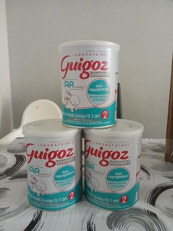 Guigoz AR anti régurgitations avec amidon deuxième âge