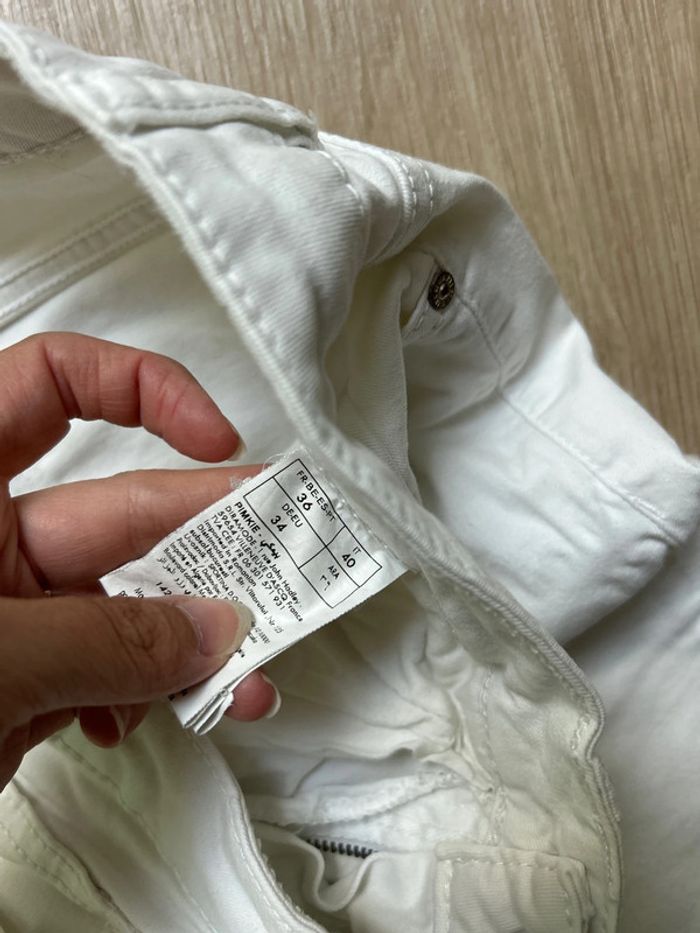 Jean slim blanc pimkie taille 36 - photo numéro 3