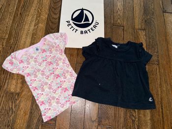 Lot tshirts petit bateau 12 mois