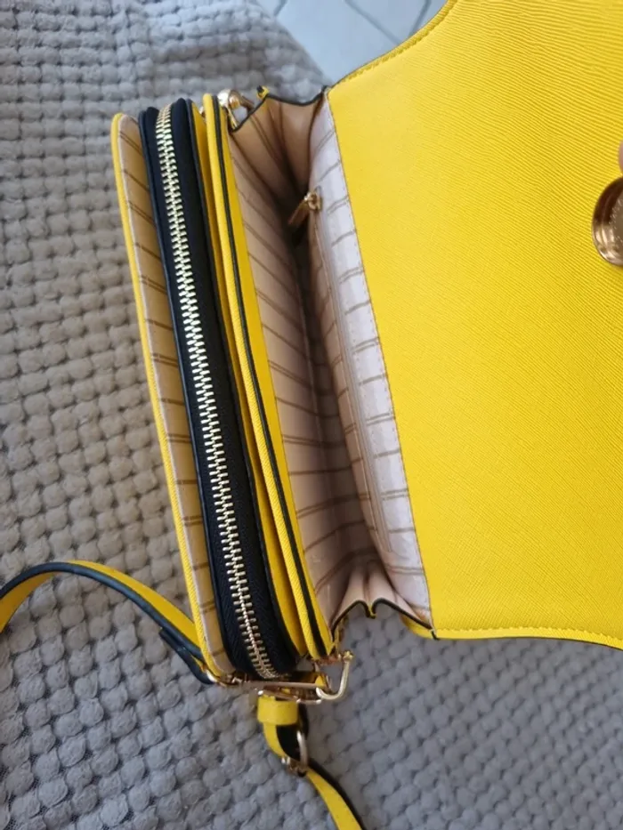 Sac bandoulière jaune - photo numéro 4