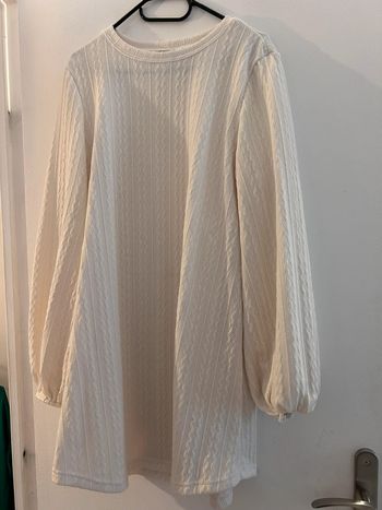 Robe pull crème taille L
