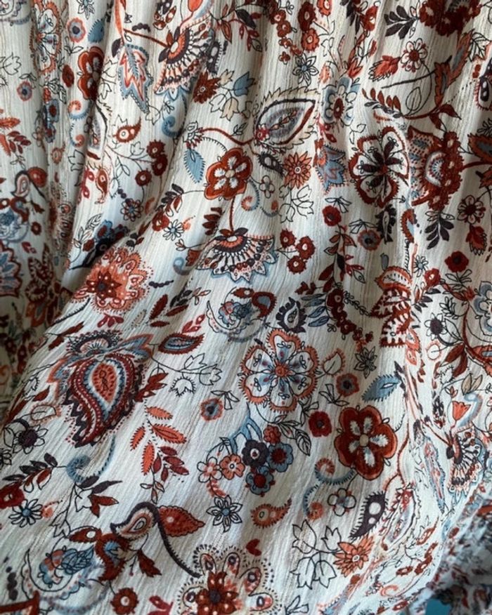 Chemisier blouse légère fleurie - photo numéro 6